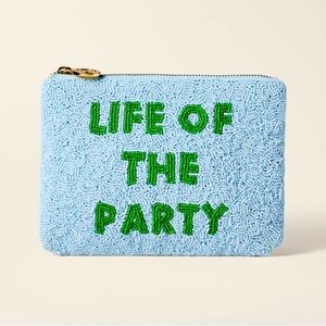 Kate Spade New York x Target Life of the Party Clutch in Blue and Green